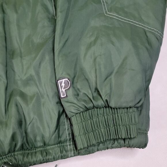 Men’s Vintage NFL Pro Player Green Bay Packers Full Zip Puffer Jacket Size XL - Picture 3 of 16